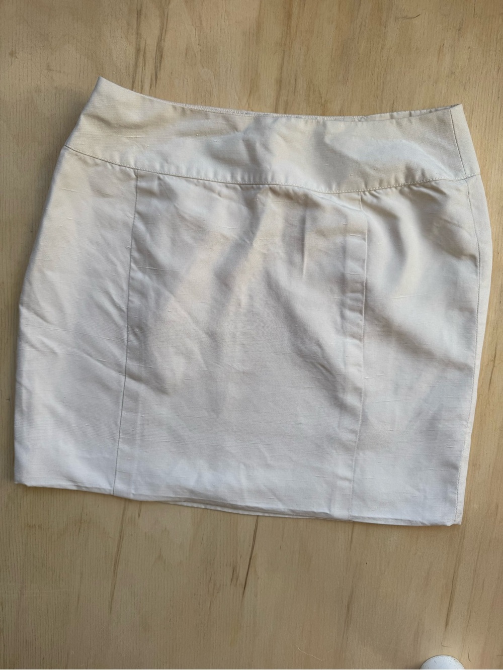 CHANEL 90s Cream Silk-Lined Boutique Piece
